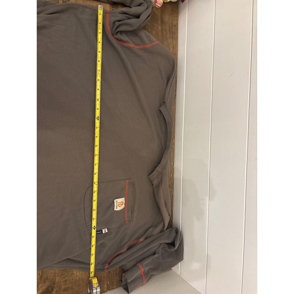BOCOMAL Mens 3XL Long Sleeve FR‎ CAT 2 Work Shirt Gray Flame Resistant Safety - Picture 7 of 7